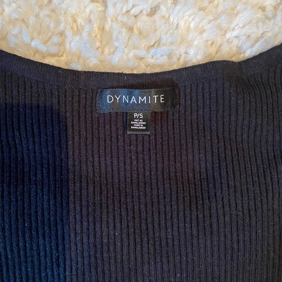 Dynamite Black Ribbed Top - Picture 3 of 3